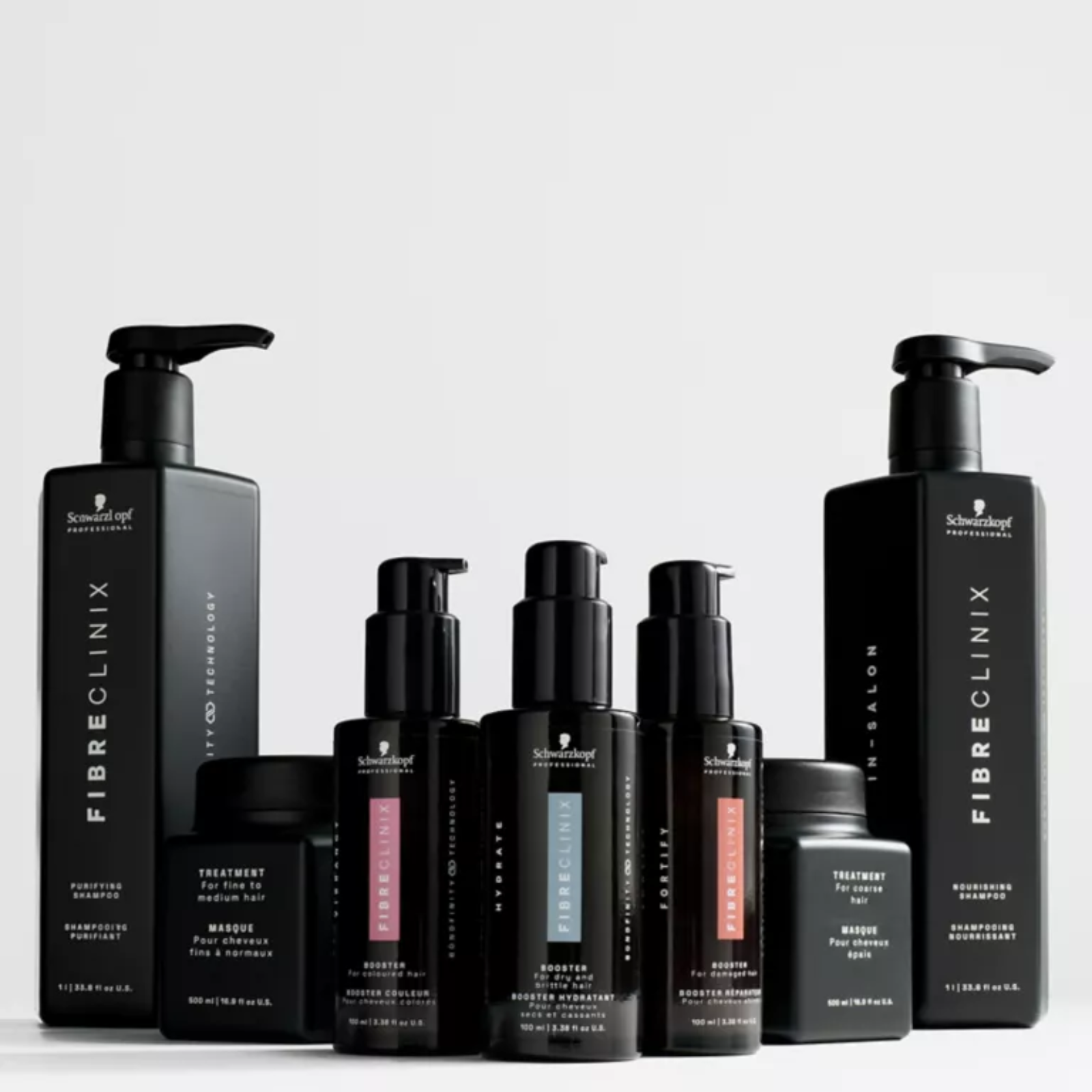Șampon nutritiv pentru păr uscat și deteriorat | Schwarzkopf Professional Fibre Clinix Bondfinity Nourishing Shampoo 1000ml