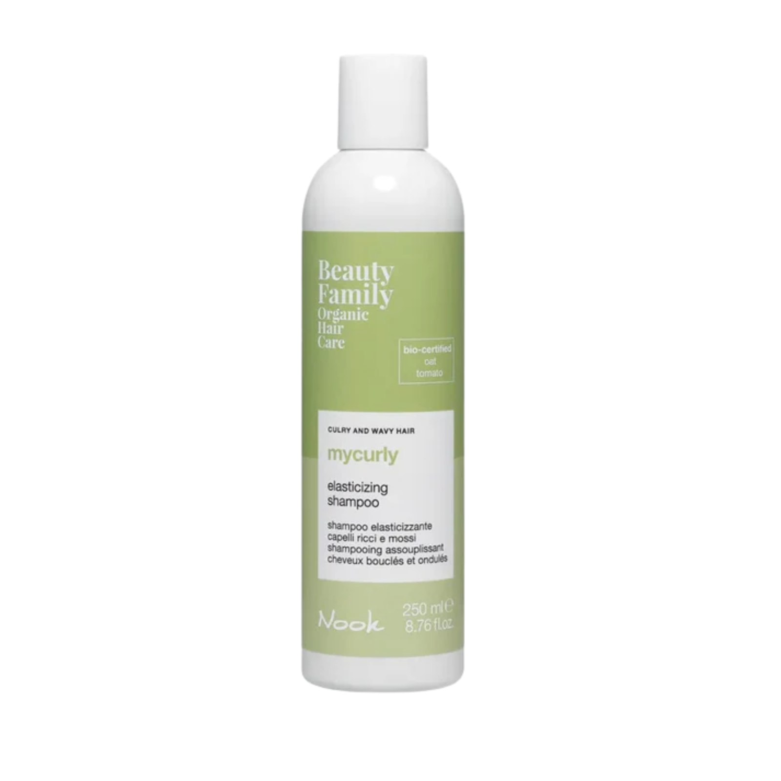 Șampon organic păr creț si ondulat Nook Beauty Family MyCurly Elasticizing Shampoo 250ml Beautifier Romania