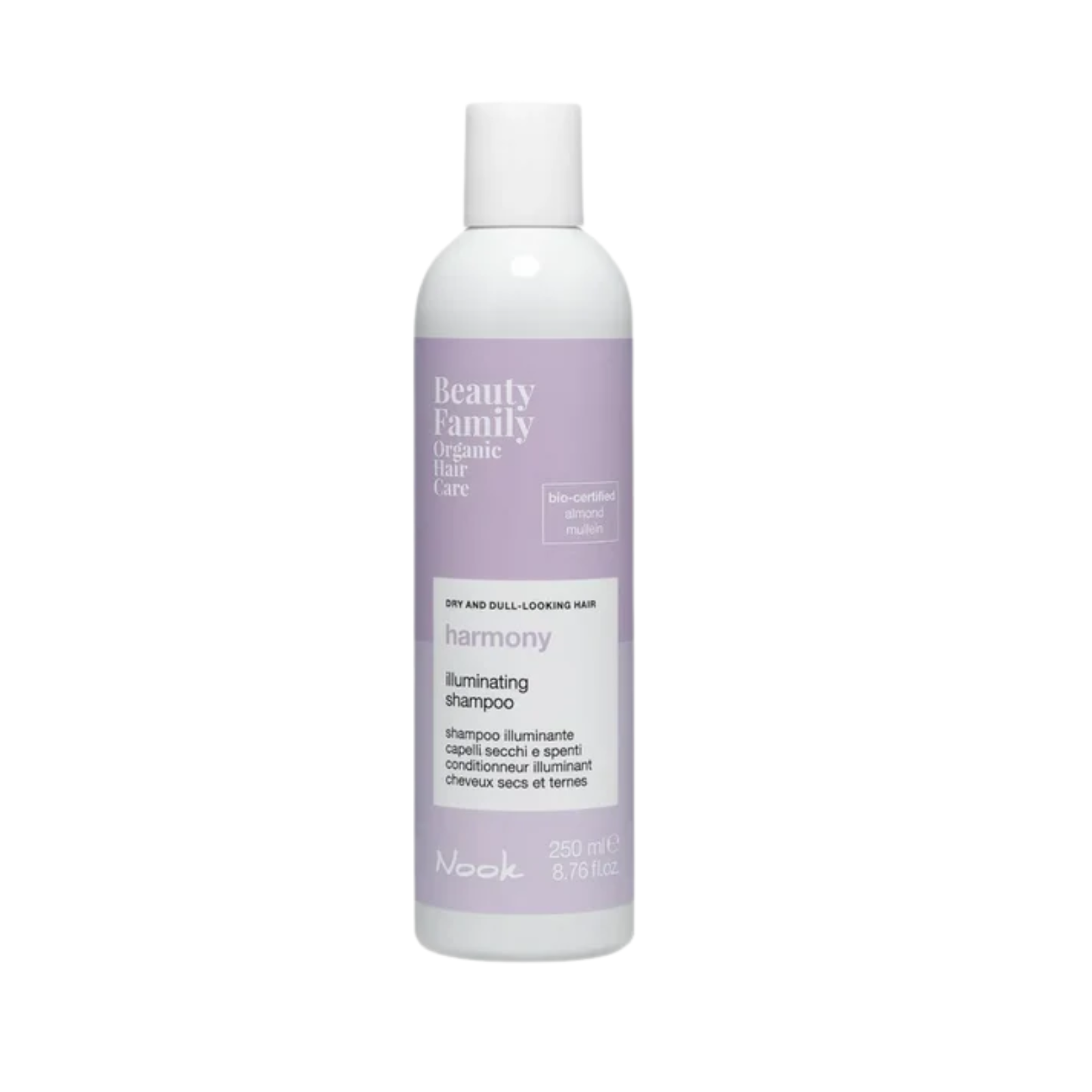 Șampon strălucire păr uscat si tern Nook Beauty Family Harmony Illuminating Shampoo 250ml Beautifier Romania
