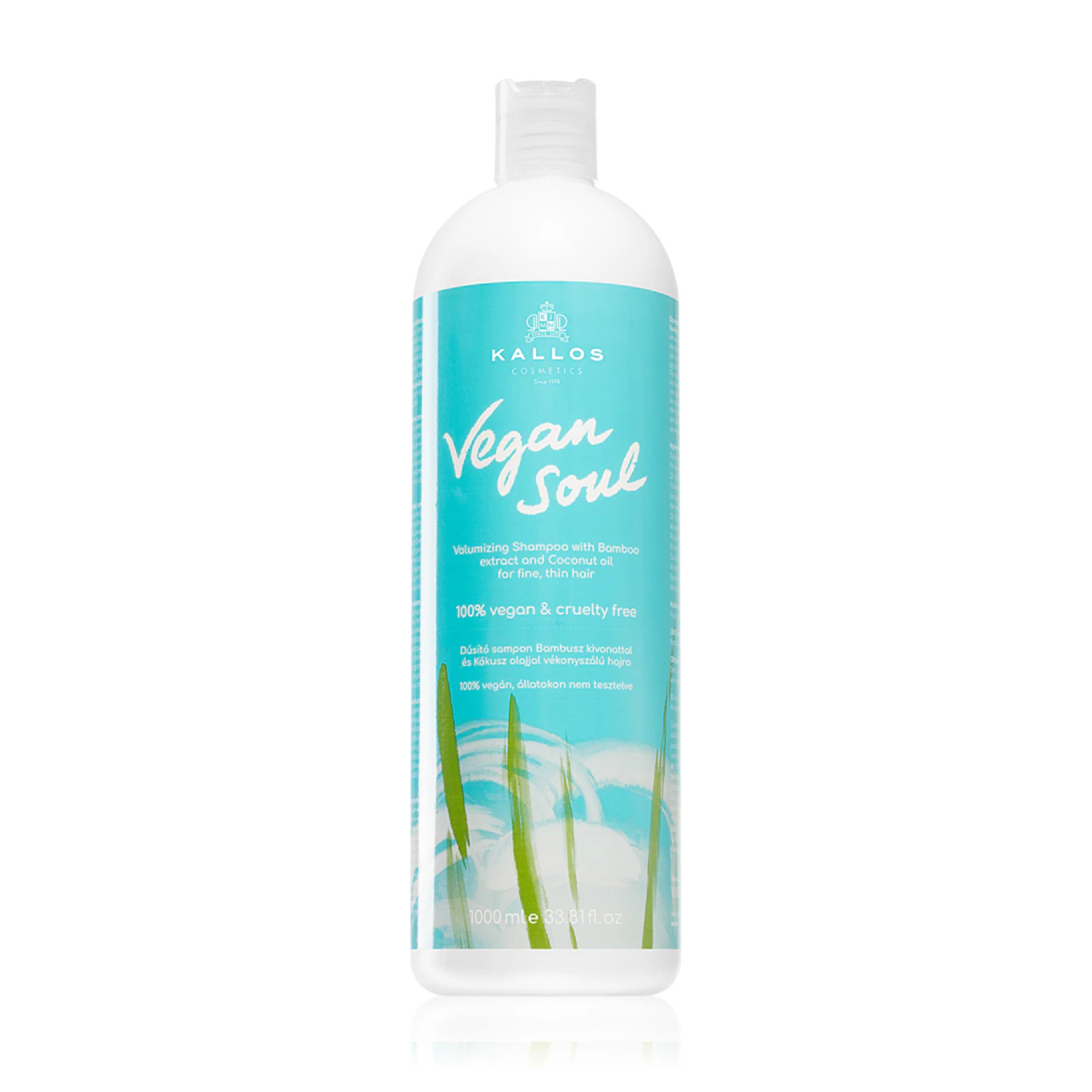 Șampon pentru volum par fin si subtiat Kallos Vegan Soul Volumizing Shampoo 1000ml Beautifier