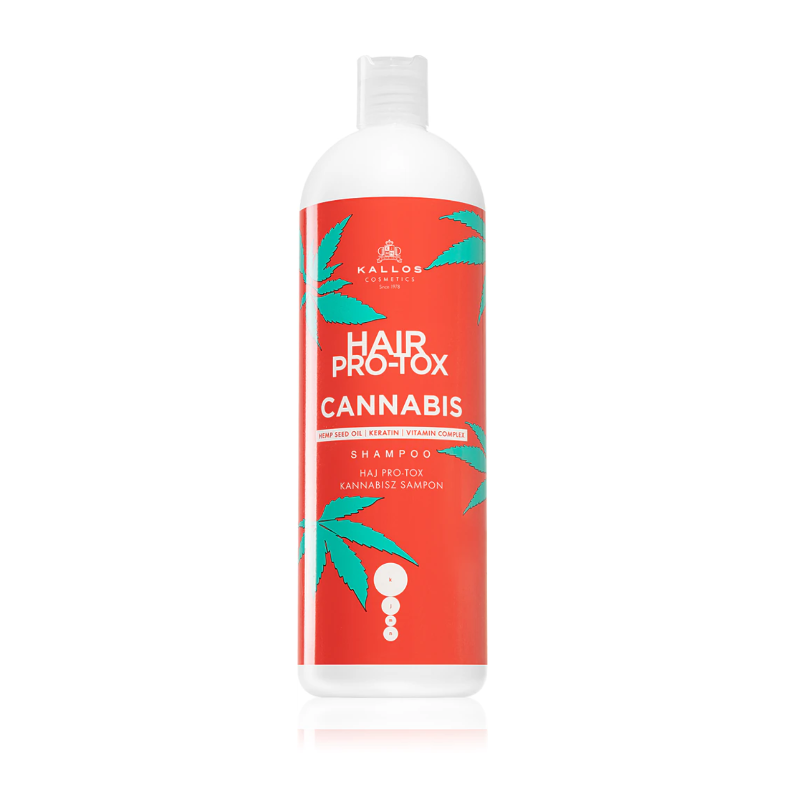 Șampon regenerant cu ulei din semințe de canabis Kallos KJMN Hair Pro-Tox Cannabis Shampoo 1000 ml Beautifier