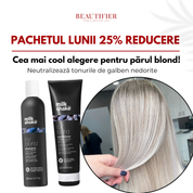 Pachet Sampon si Balsam Icy Blond cu pigment pentru crearea tonurilor reci - Milkshake