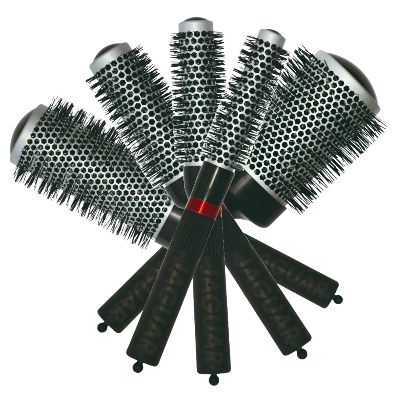 set perii antistatice ionice profesionale rotunde pentru par styling jaguar beautifier